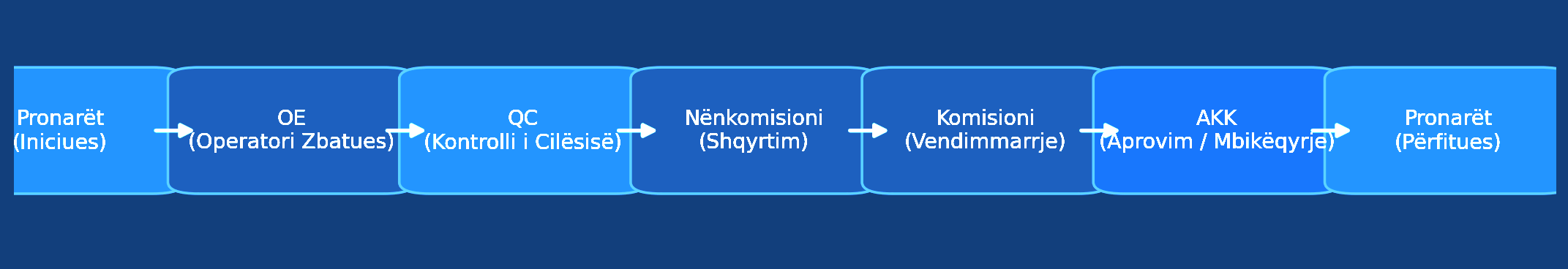Rrjedha funksionale e komunikimit të aktorëve të projektit